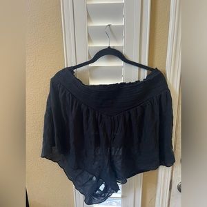 Black flowy Aerie shorts